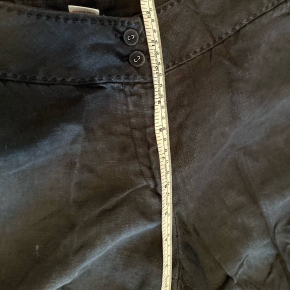 Wide Leg Cropped Black Linen Pants from Sundance Catalogue - Picture 14 of 15